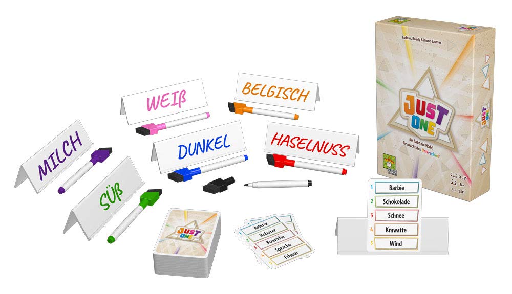 Just One, Spiel, Just, One, Jahres, 2019, Spiel ab 8 Jahre, 8, Jahre, Jahren, Spiele ab 8 Jahre, Brettspiele, Brettspiel, Gesellschaftsspiel, Gesellschaftsspiele, Familienspiel, Familienspiele