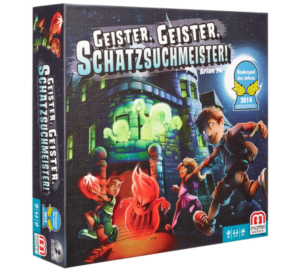 Mattel Games Y2554 - Geister Geister Schatzsuchmeister, Kinderspiel des Jahres 2014, Strategie- und Brettspiel, 2 bis 4 Spieler, ab 8 Jahren, Familienspiel, Gesellschaftsspiel