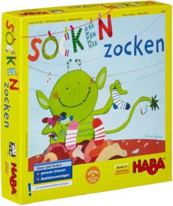 Socken Zocken, Haba, Spiel ab 4 Jahre, Spiele ab 4 Jahre, Brettspiele, Brettspiel, Gesellschaftsspiel, Gesellschaftsspiele, Familienspiel, Familienspiele