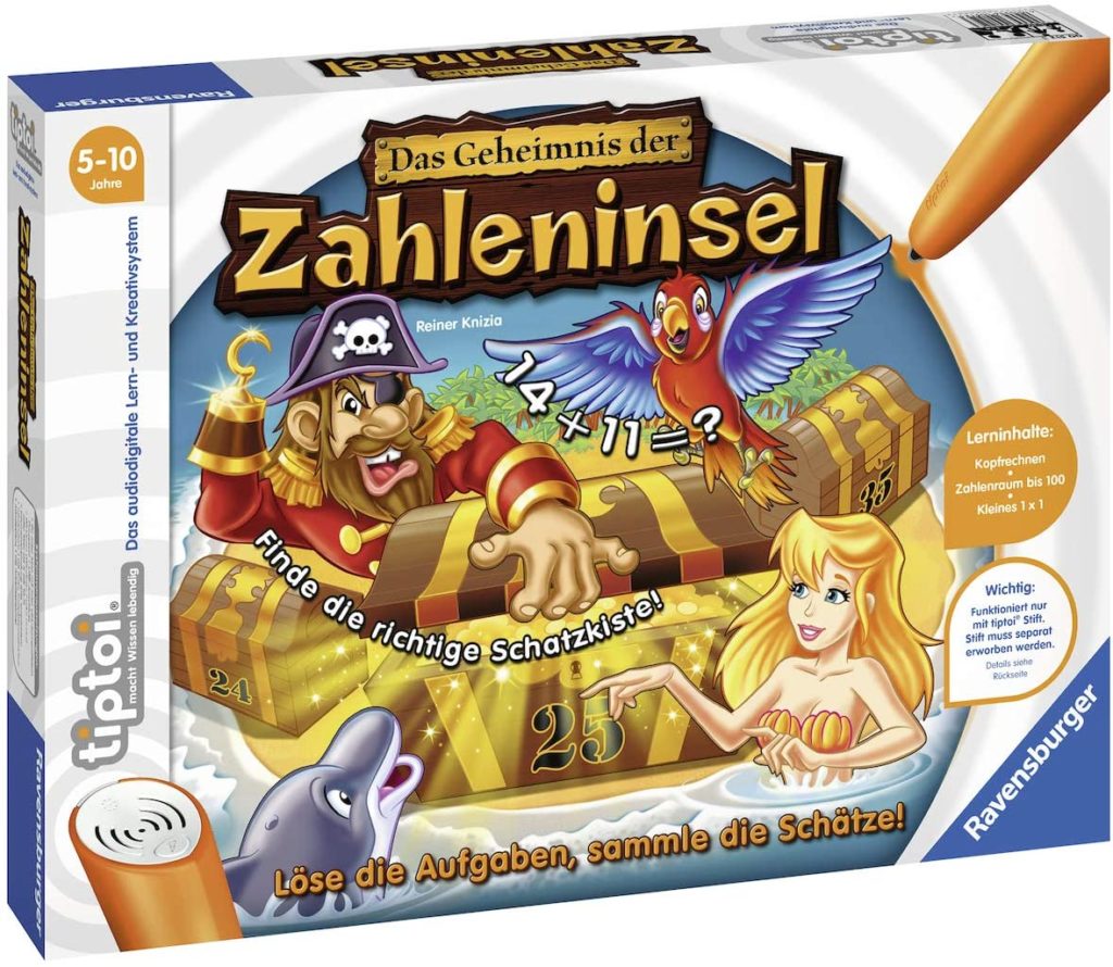 tiptoi das Geheimnis der Zahleninsel, ravensburger, Spiel ab 5 Jahre, Spiele ab 5 Jahre, Brettspiele, Brettspiel, Gesellschaftsspiel, Gesellschaftsspiele, Familienspiel,