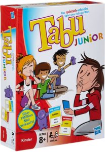 Tabu Junior, Spiel ab 8 Jahre, Spiele ab 8 Jahre, Brettspiele, Brettspiel, Gesellschaftsspiel, Gesellschaftsspiele, Familienspiel, Familienspiele