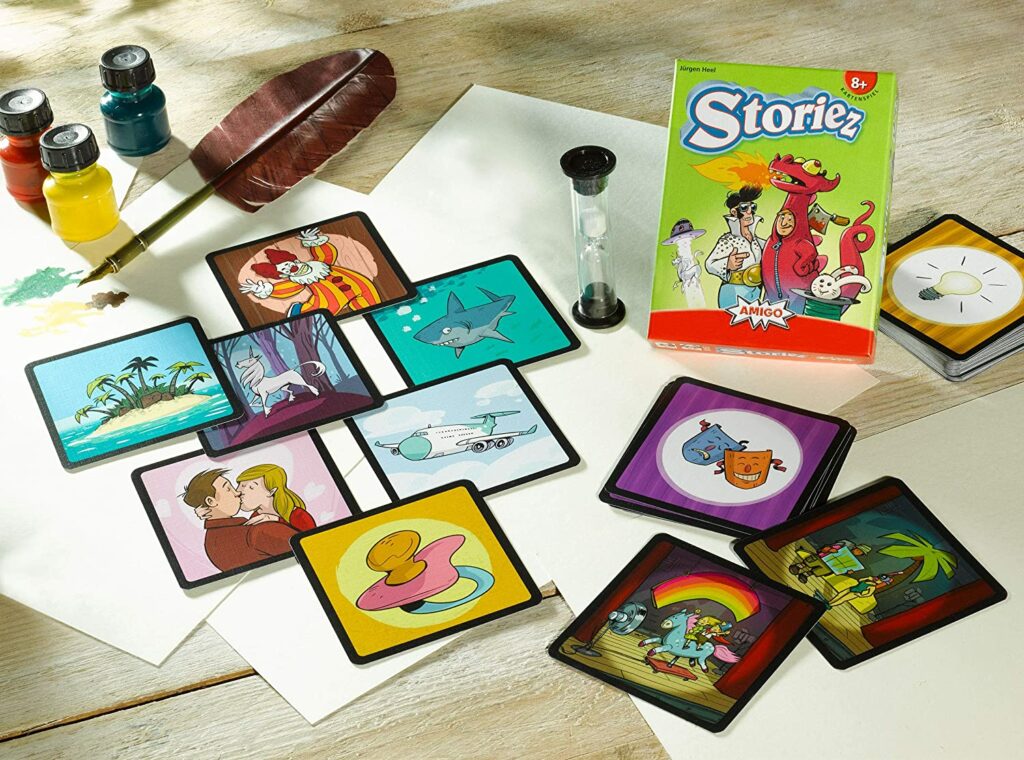 Spiel ab 8 Jahre, Spiele ab 8 Jahre, Brettspiele, Brettspiel, Gesellschaftsspiel, Gesellschaftsspiele, Familienspiel, Familienspiele, storiez, erzählspiel, kartenspiel, kinderspiel